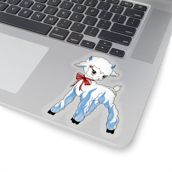 devil lamb sticker