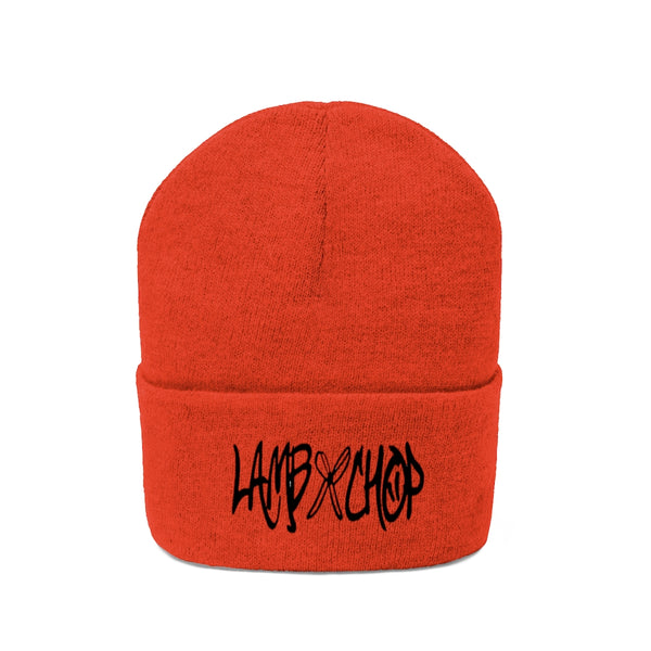 embroidered lambxchop beanie