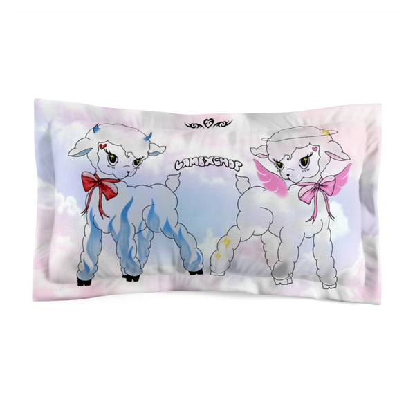 duality of lamb pillow case