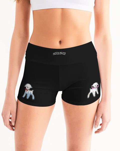 duality of lamb short yoga shorts