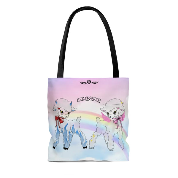 duality of lamb tote bag