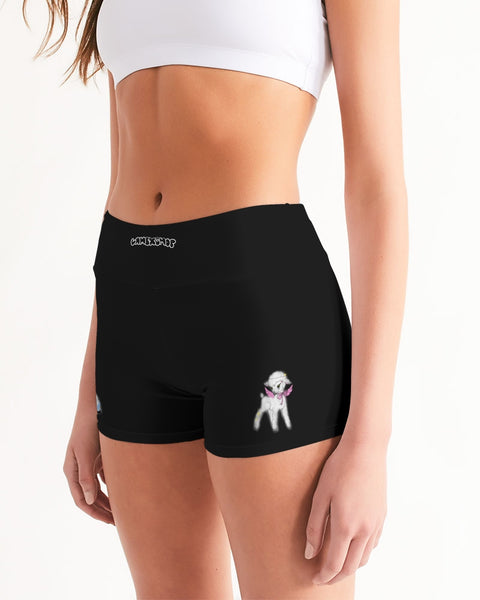 duality of lamb short yoga shorts