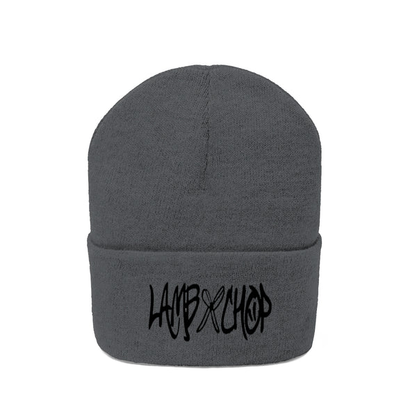 embroidered lambxchop beanie