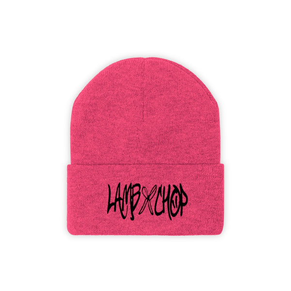 embroidered lambxchop beanie