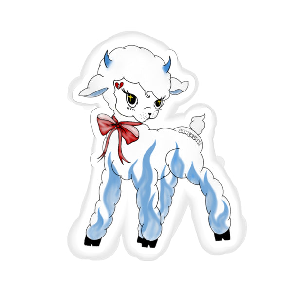 devil lamb sticker