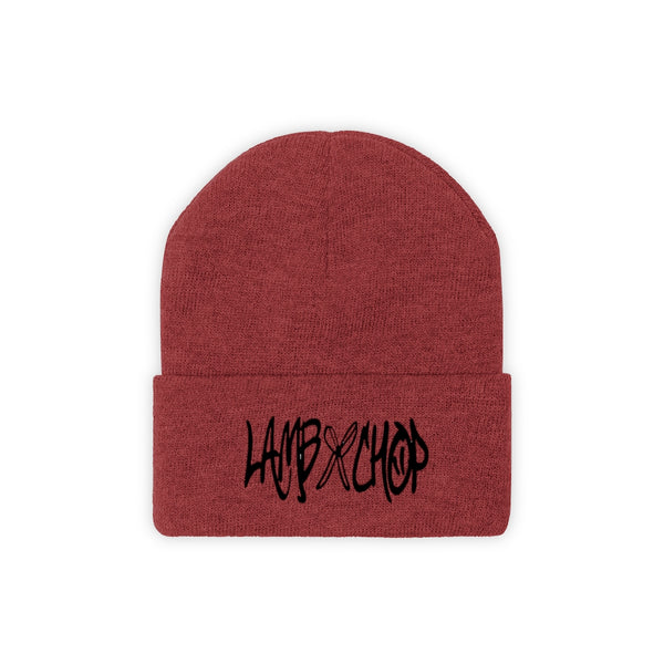 embroidered lambxchop beanie