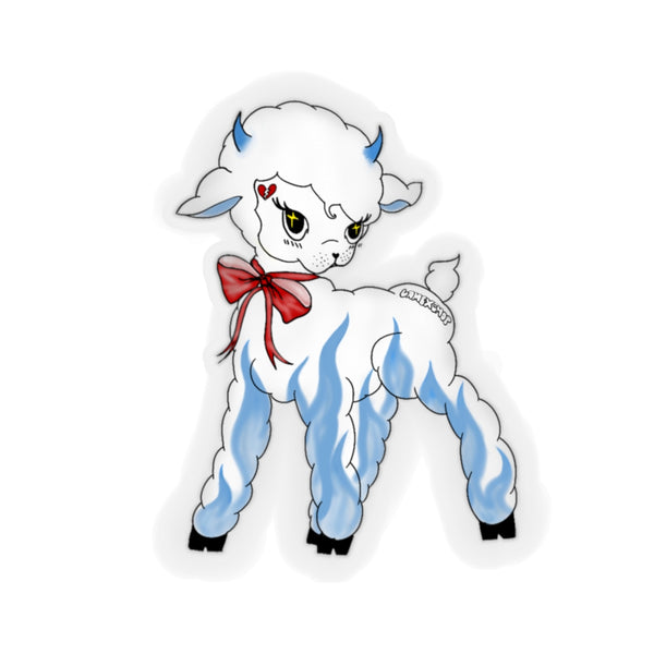 devil lamb sticker