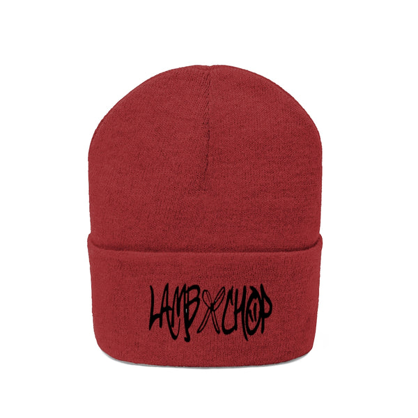 embroidered lambxchop beanie